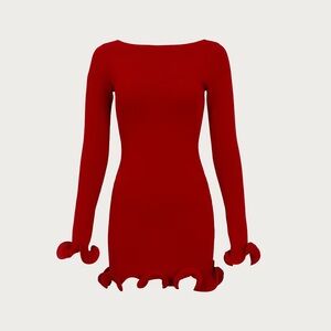 Same Los Angeles Ruffle Hem Mini Dress